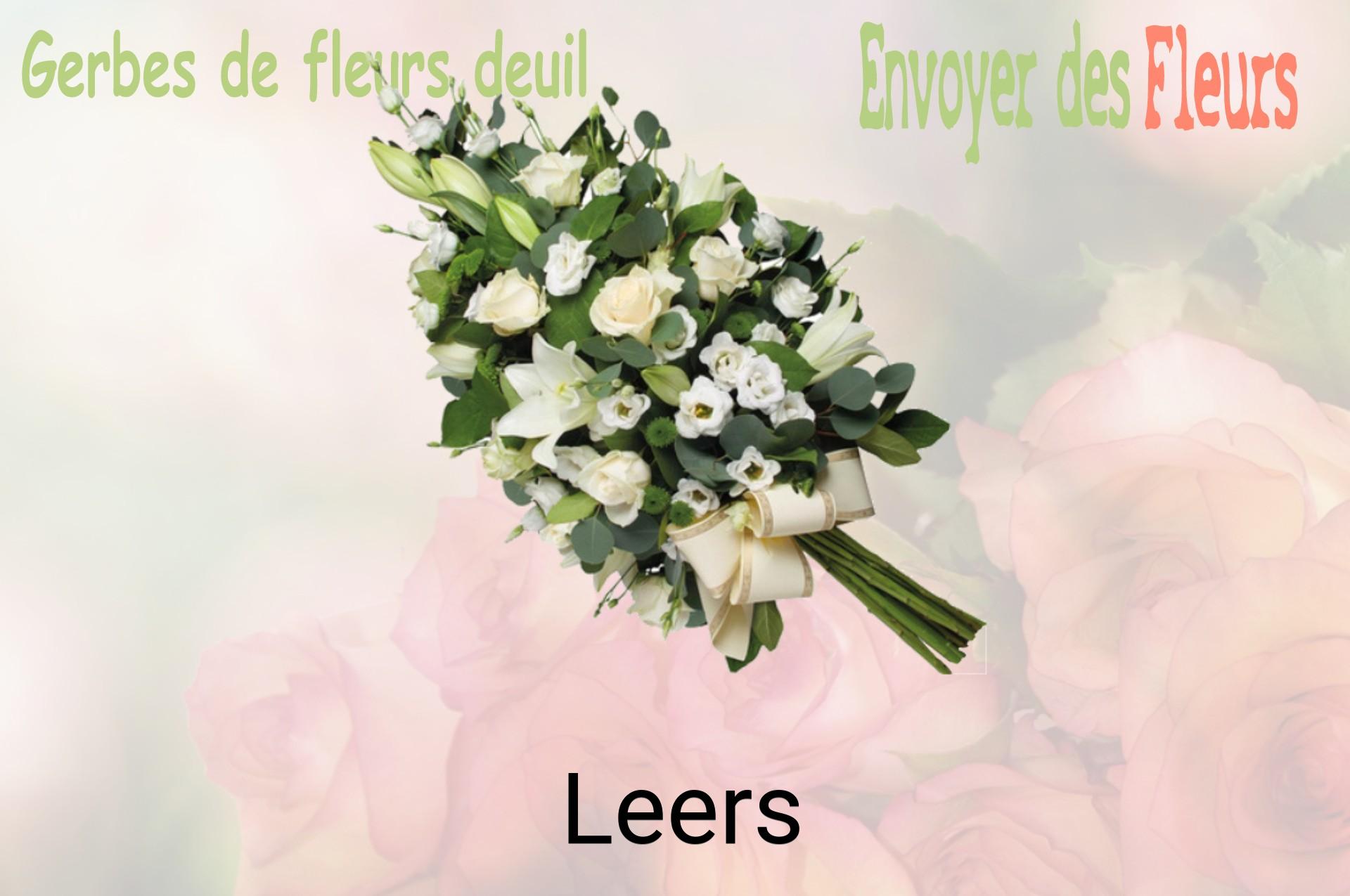 Gerbe de fleurs de deuil livrée à Leers